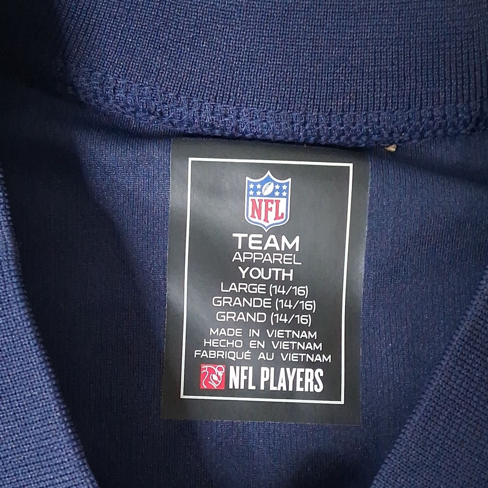 Seattle Seahawks Russell Wilson #3 Navy Short Sleeve Jersey - Picture 4 of 5